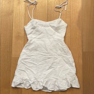 Tie strap bustier mini dress